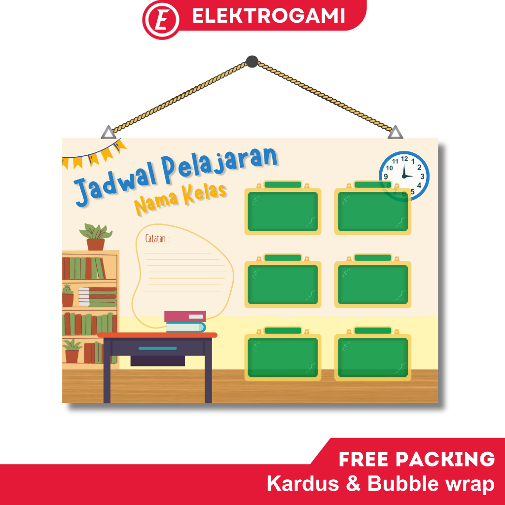 

ELEKTROGAMI Poster Jadwal Pelajaran Sekolah Siswa Aesthetic JD02 (Costum)