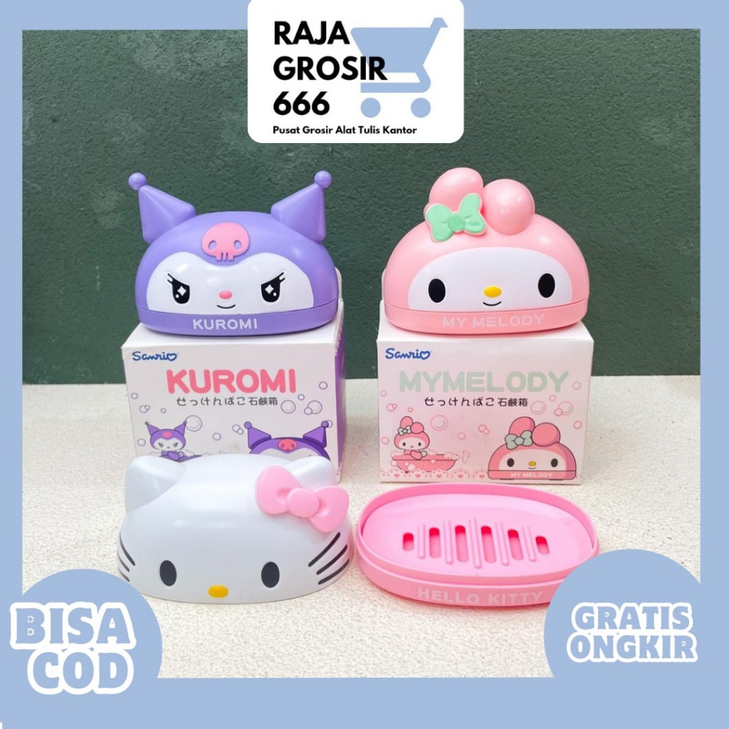 

KOTAK TEMPAT SABUN SANRIO 3D MN-1272 TEMPAT LUCU KUROMI MELODY TERMURAH COD