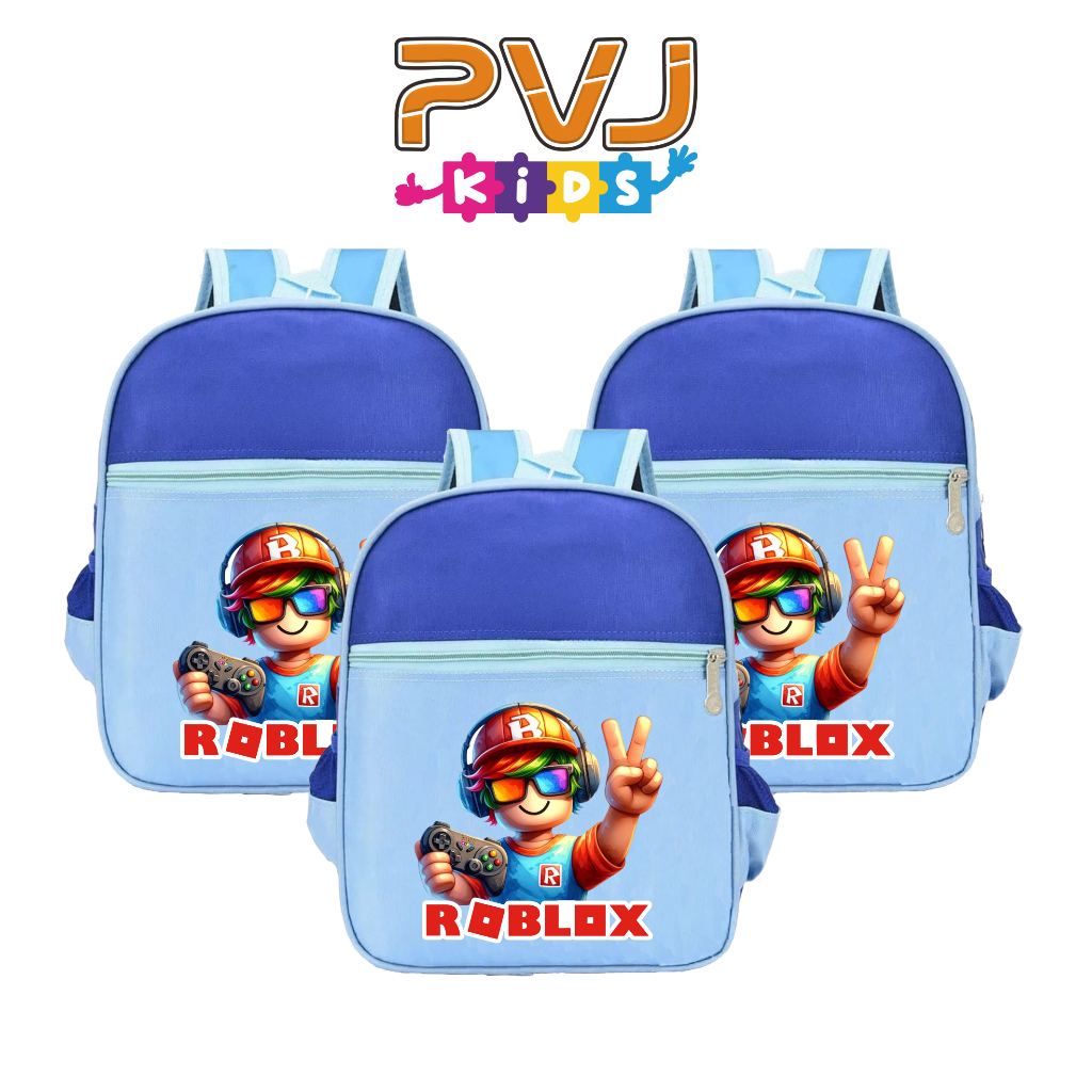 PVJ Tas Sekolah Anak Perempuan Laki Laki PAUD TK Karakter Gamers Roblox