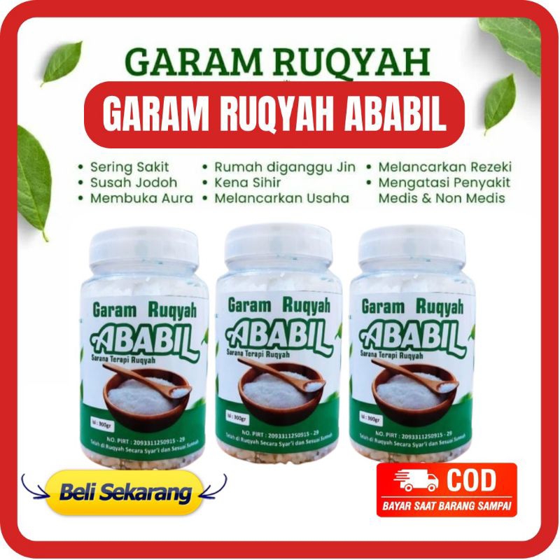 

GARAM RUQYAH ABABIL 300 GR - GARAM RUKIYAH ABABIL GARAM MANDI PEMBUKA AURA REZEKI KARIR GANGGUAN SIHIR DAN JIN