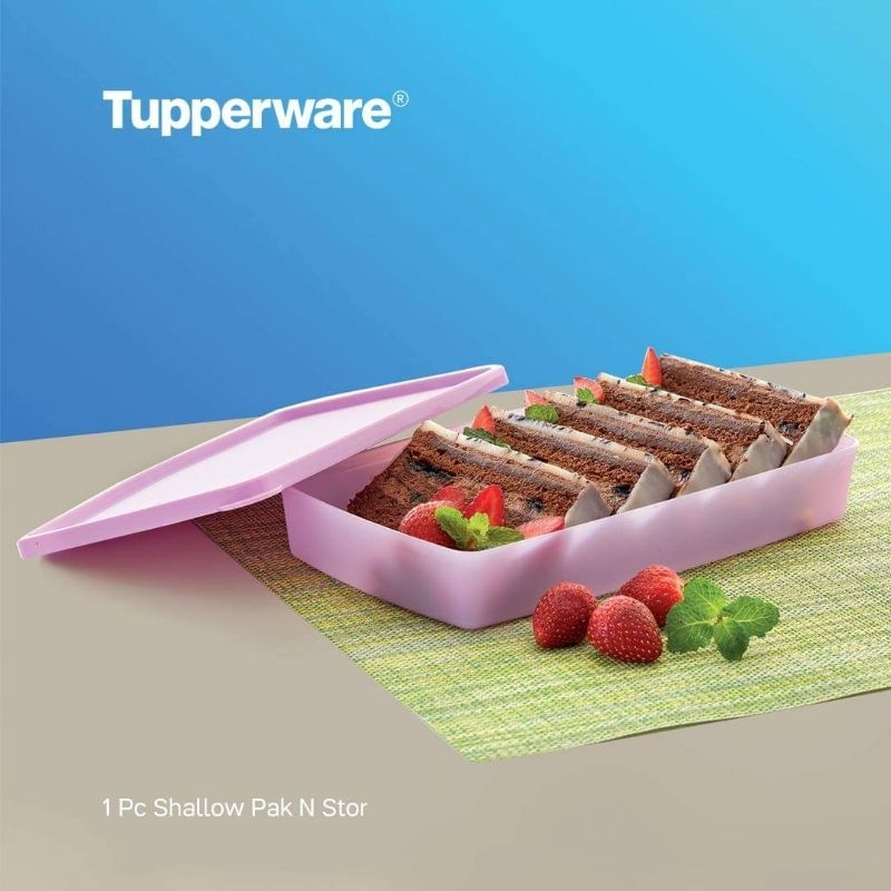 SHALLOW PAK N STOR TUPPERWARE