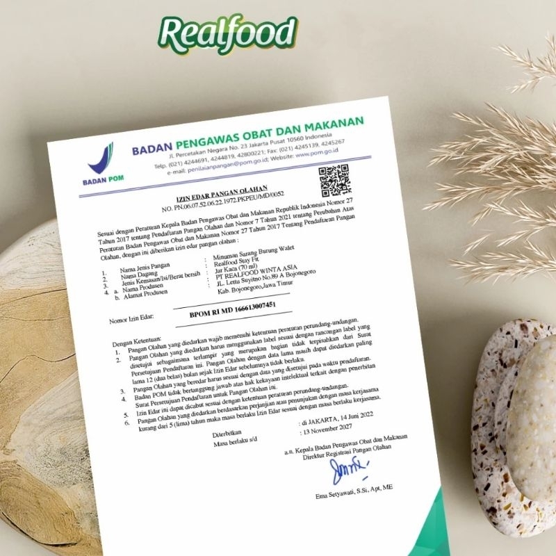 

Realfood Ever Glow ( P.12 Bonus 6 Sachet Jelly / Coffee ) Minuman Sarang Burung Walet Bpom Halal