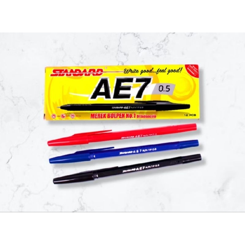 

Jual Pulpen Standard AE7 0.5 Warna Biru isi 12 pcs (1 pack)