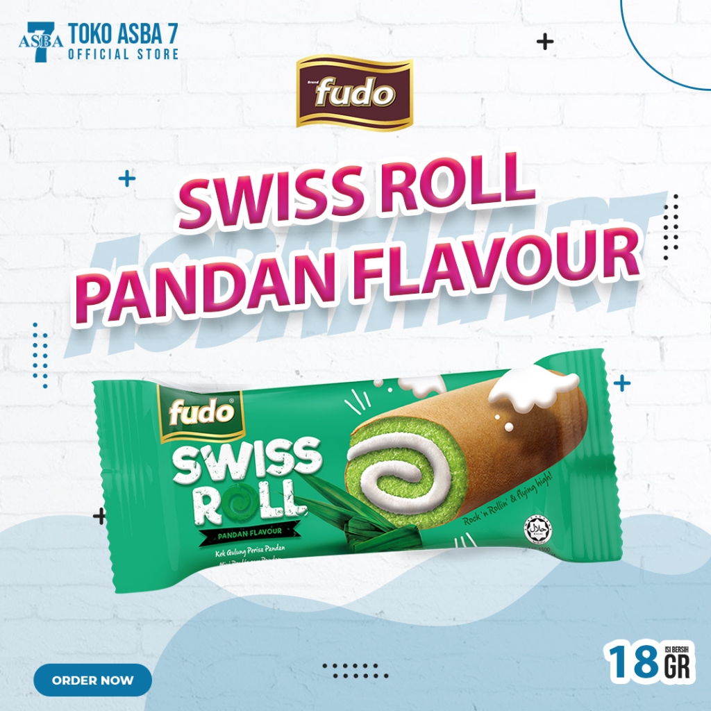 

FUDO SWISS ROLL PANDAN FLAVOUR 18G