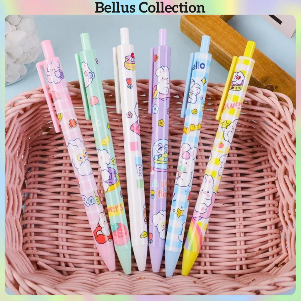 

PULPEN GEL 0.5MM MEKANIK LUCU PEN MURAH ✨MOTIF AWAN KELINCI LUCU✨ BERKUALITAS PENA GEL MEKANIK LUCU