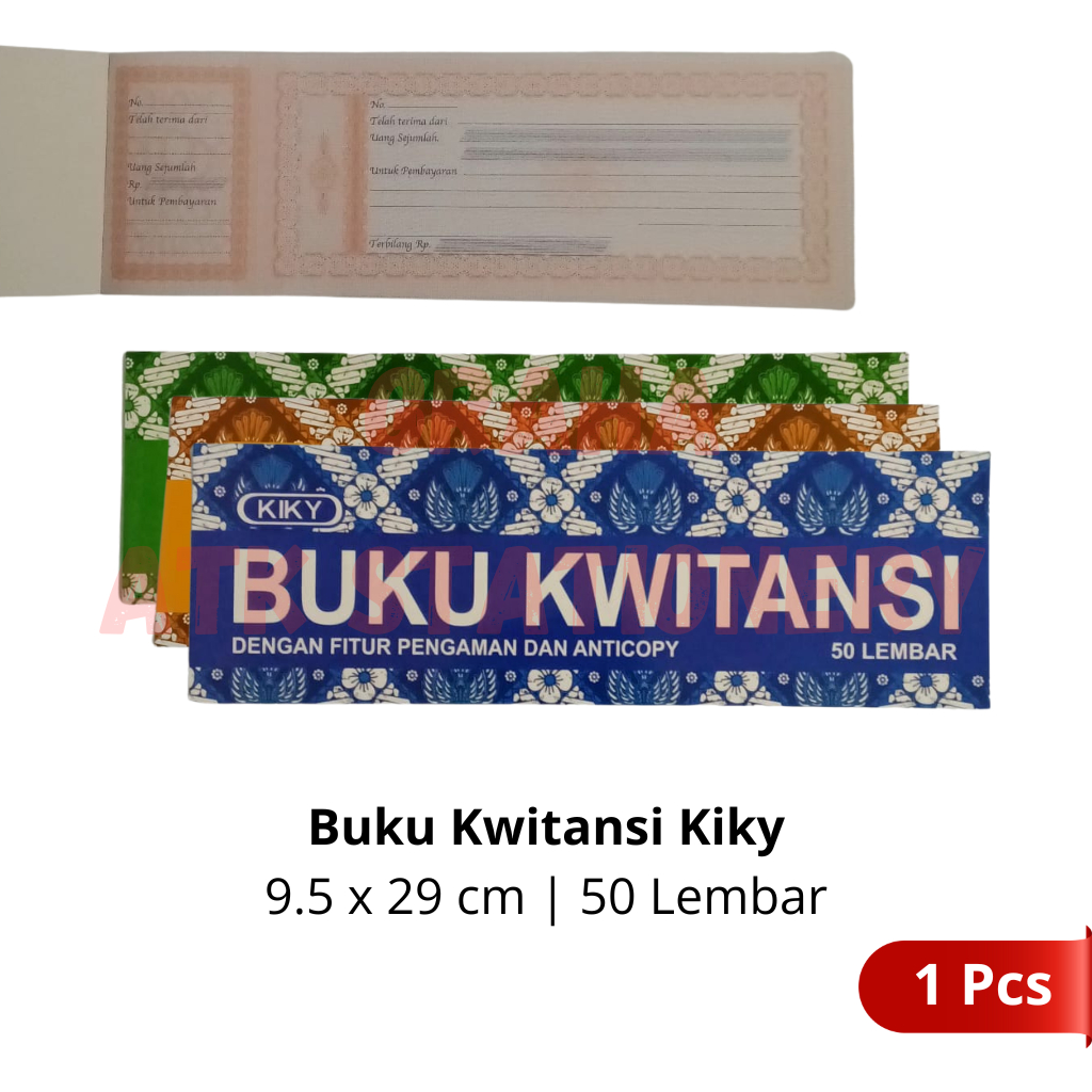 

[1 Pcs] Buku Kwitansi Kiky 50 Lembar / Buku Kuitansi Kiky 50 Lembar