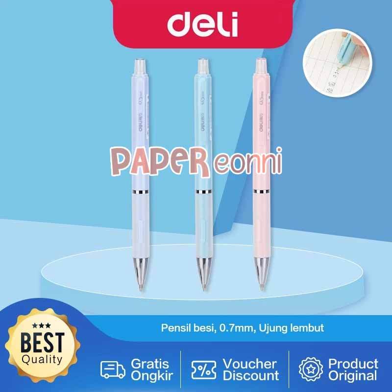 

DELI Mechanical Pencil 0.5 mm Pensil Mekanik Pastel Color S347