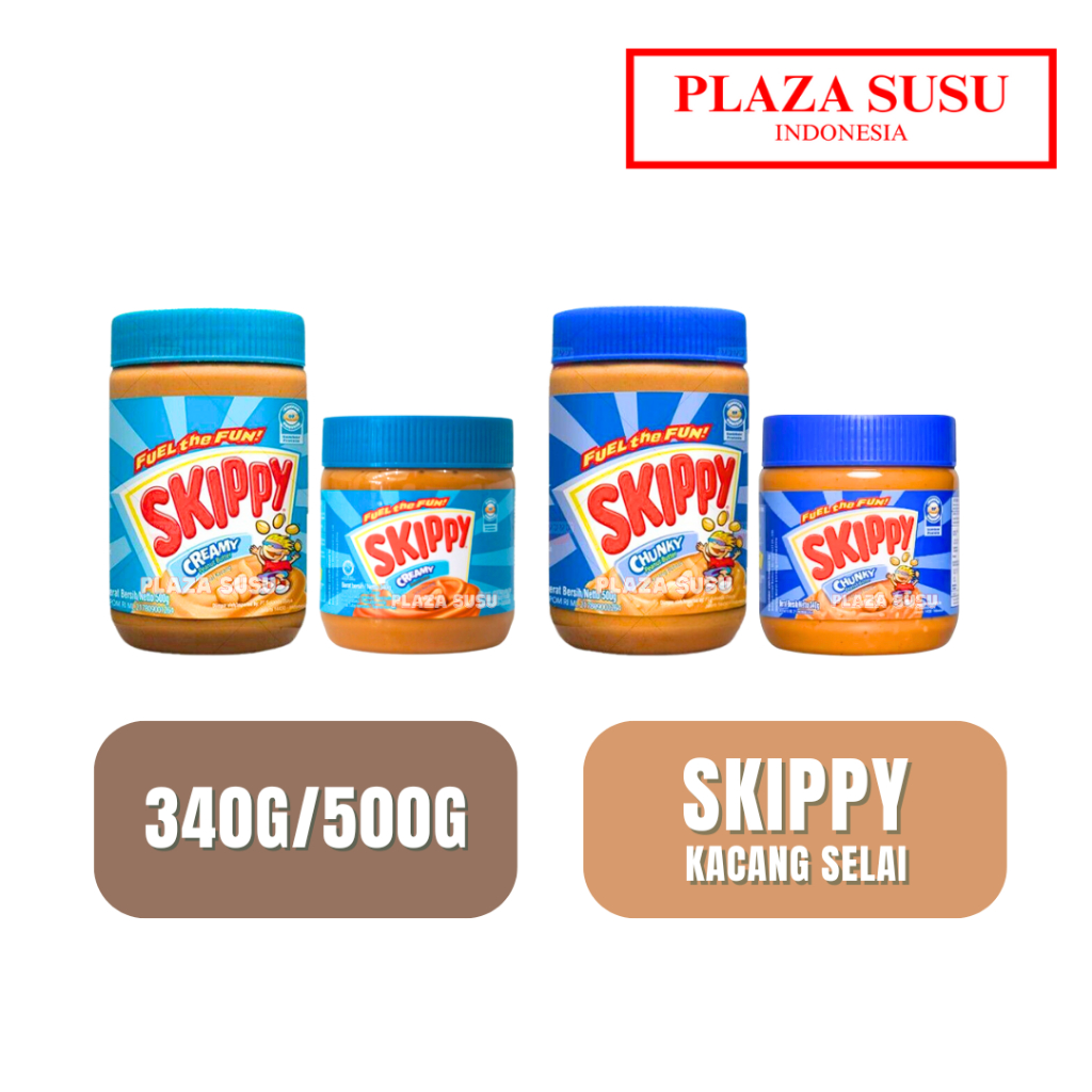 

KACANG SELAI SKIPPY PEANUT BUTTER SKIPPY CHUNKY SKIPPY CREAMY - 340G/500G