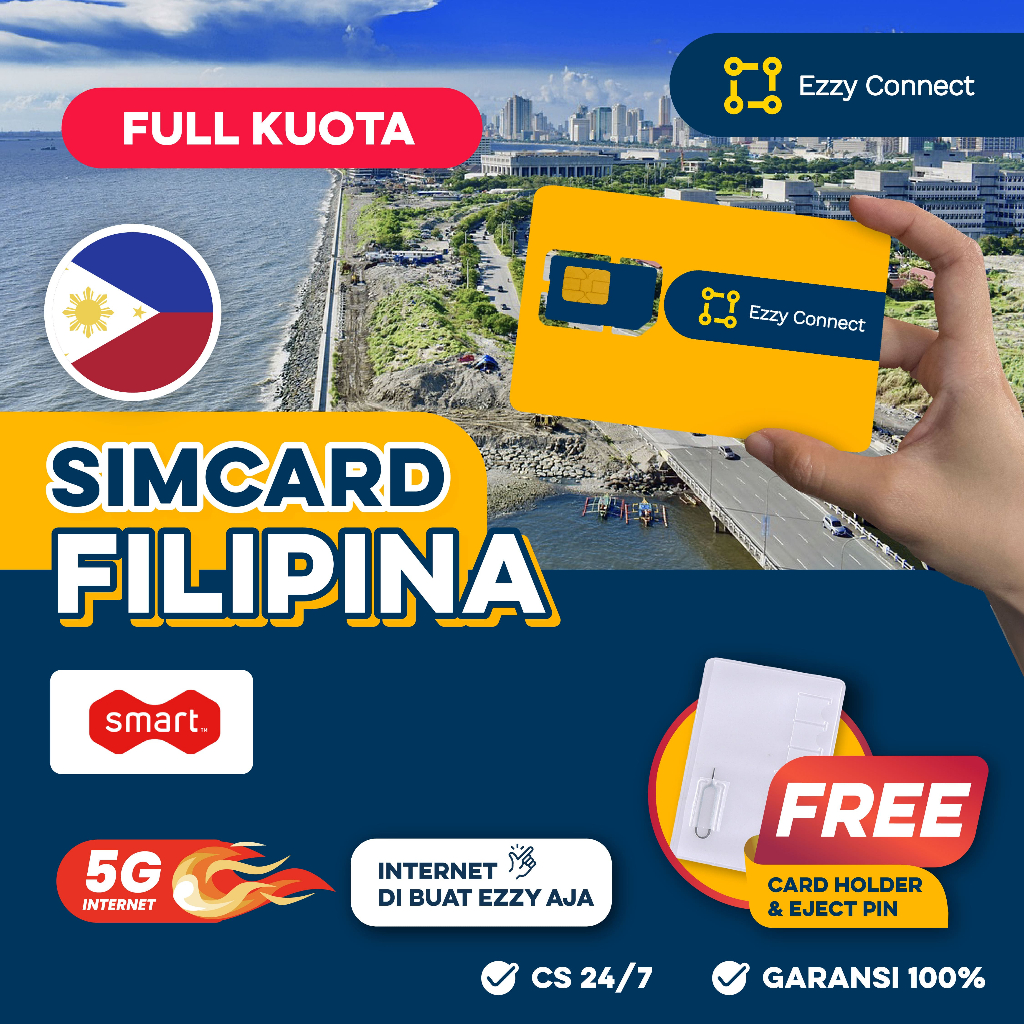 Simcard Filipina Anti Ribet JUMBO DATA by EzzyConnect | Philippines Simcard Plug & Play FULL KUOTA