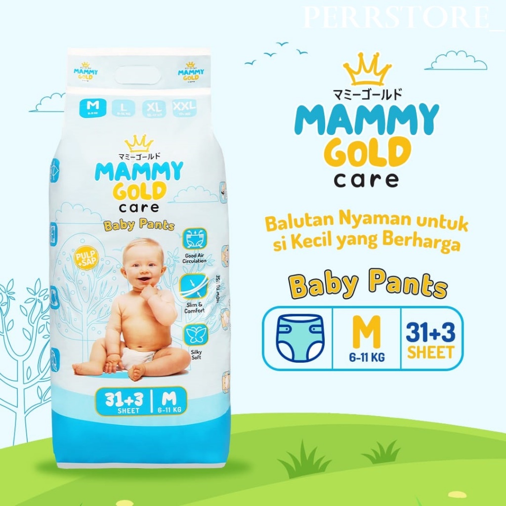 PAMPERS BAYI MAMMY GOLD | PAMPERS BAYI UKURAN M | POPOK MURAH