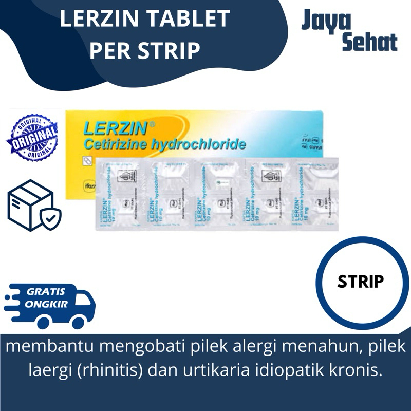 Lerzin Tablet Strip 10 Kapsul (Per Strip)