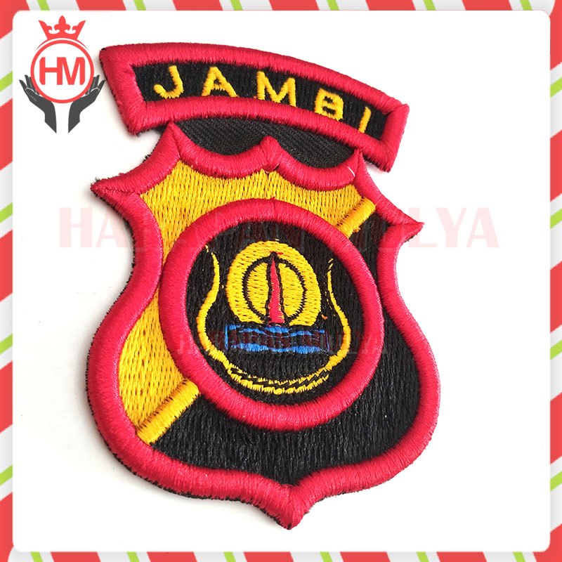 Bordir Polda Jambi Bordir Badge Patch Polda Jambi Bet Bordir Polda Jambi - HM