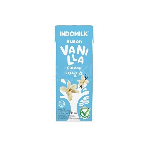 

indomilk susu uht busan vanila 180ml