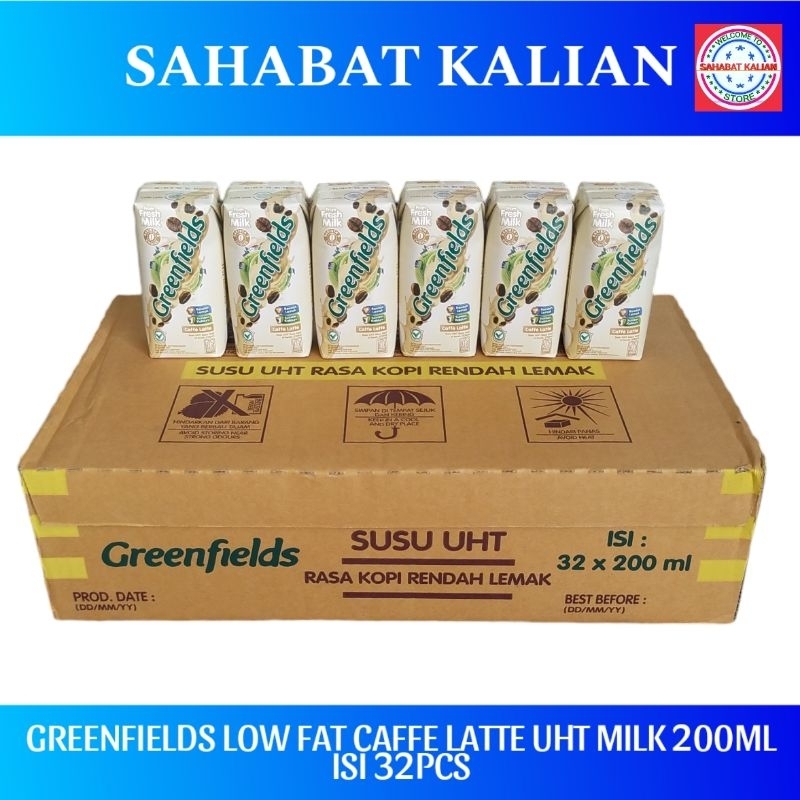 

Greenfields Low Fat Caffe Latte 200ml 1 Karton Isi 32pcs