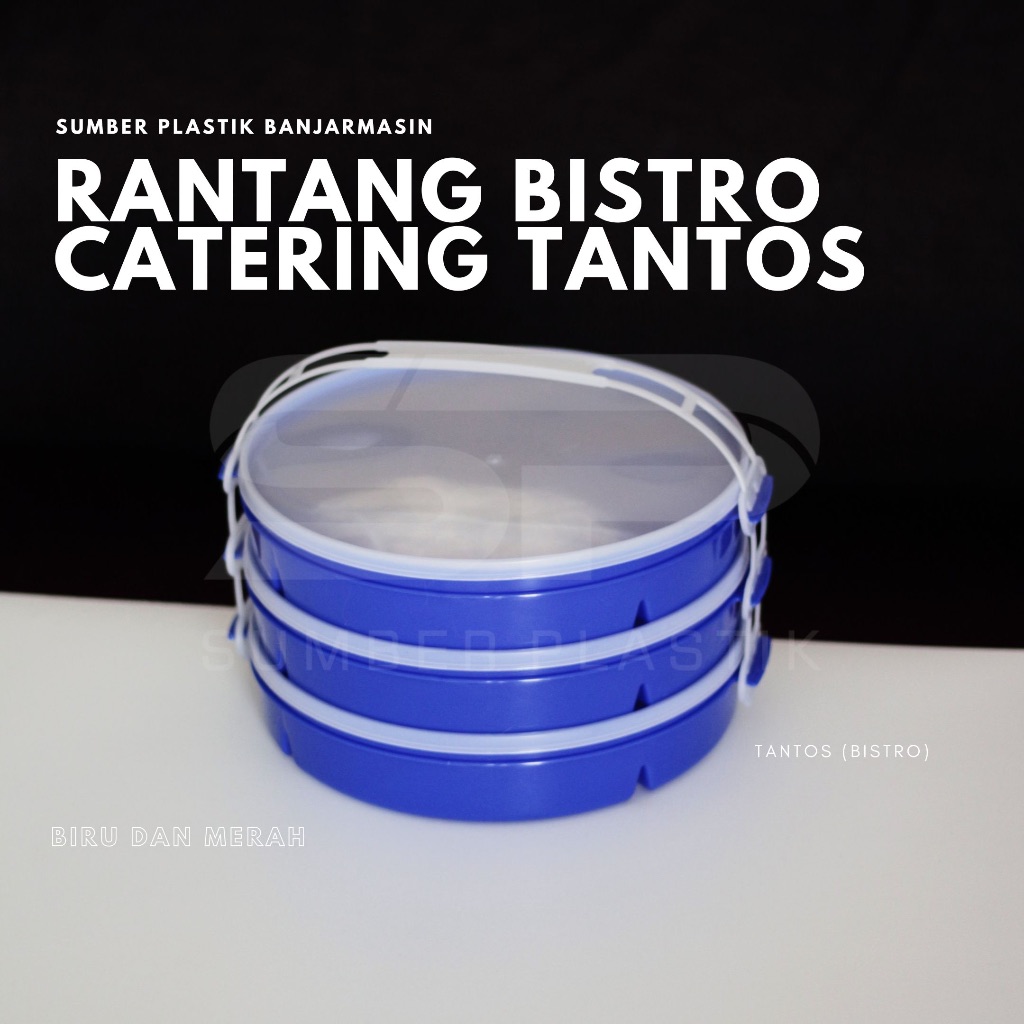 Rantang Bistro Catering Tantos 1 Pcs Kotak Makan Sekat 5 Lunch Box Plastik (Satuan)