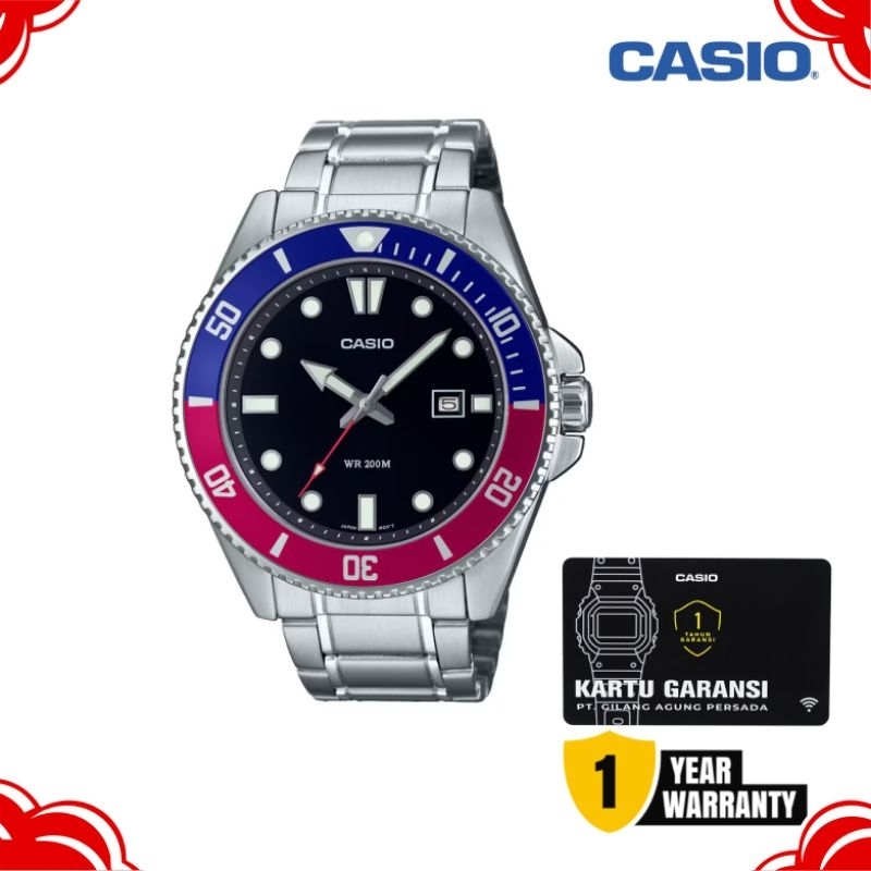 CASIO DIVER MARLIN MDV-107D-1A3VDF / CASIO MDV-107D-1A3 ORIGINAL & GARANSI