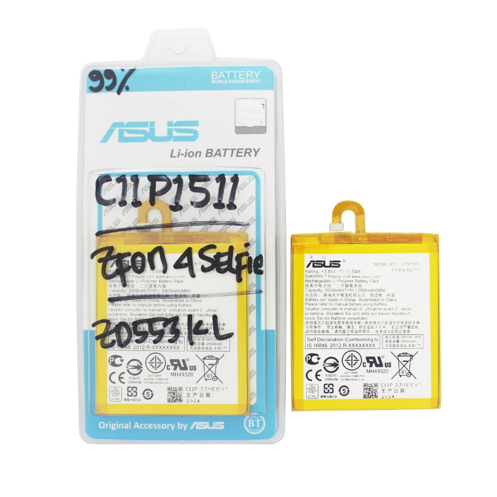 BTR BATERAI BATRE 99 AS ZENFONE 4 SELFIE ZD553KL C11P1511 FLEXI PUTAR BALIK X00LD X00LDD