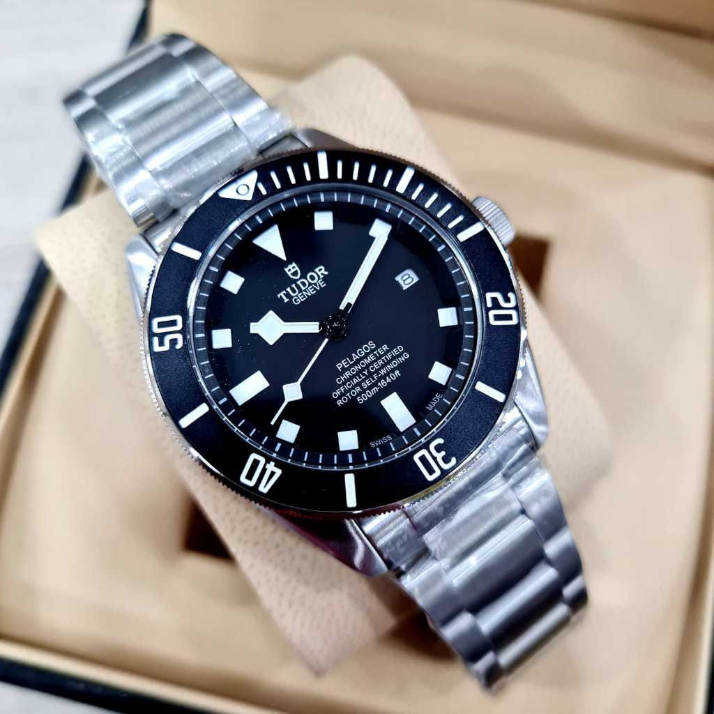 Jam Tangan Pria Tudor Pelagos Premium Automatic Stainless Steel 43mm Include Box Original