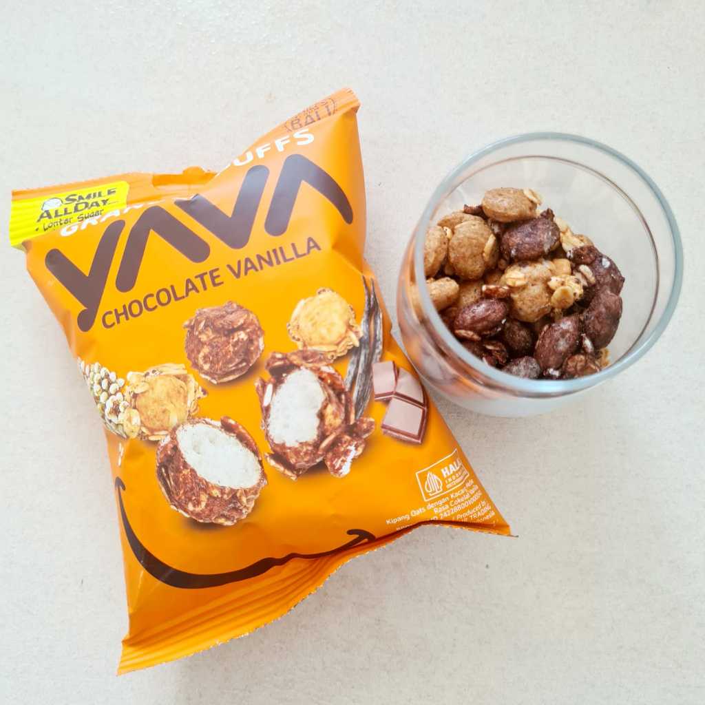 

Yava - Granola Puffs 35g ( Cemilan Snack Oats dengan Sorgum dan Kacang Mede )