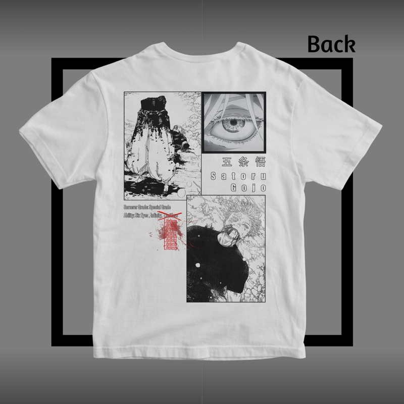 ADHD T-Shirt Kaos Atasan Unisex Anime Series - Satoru "Kiko" Gojo