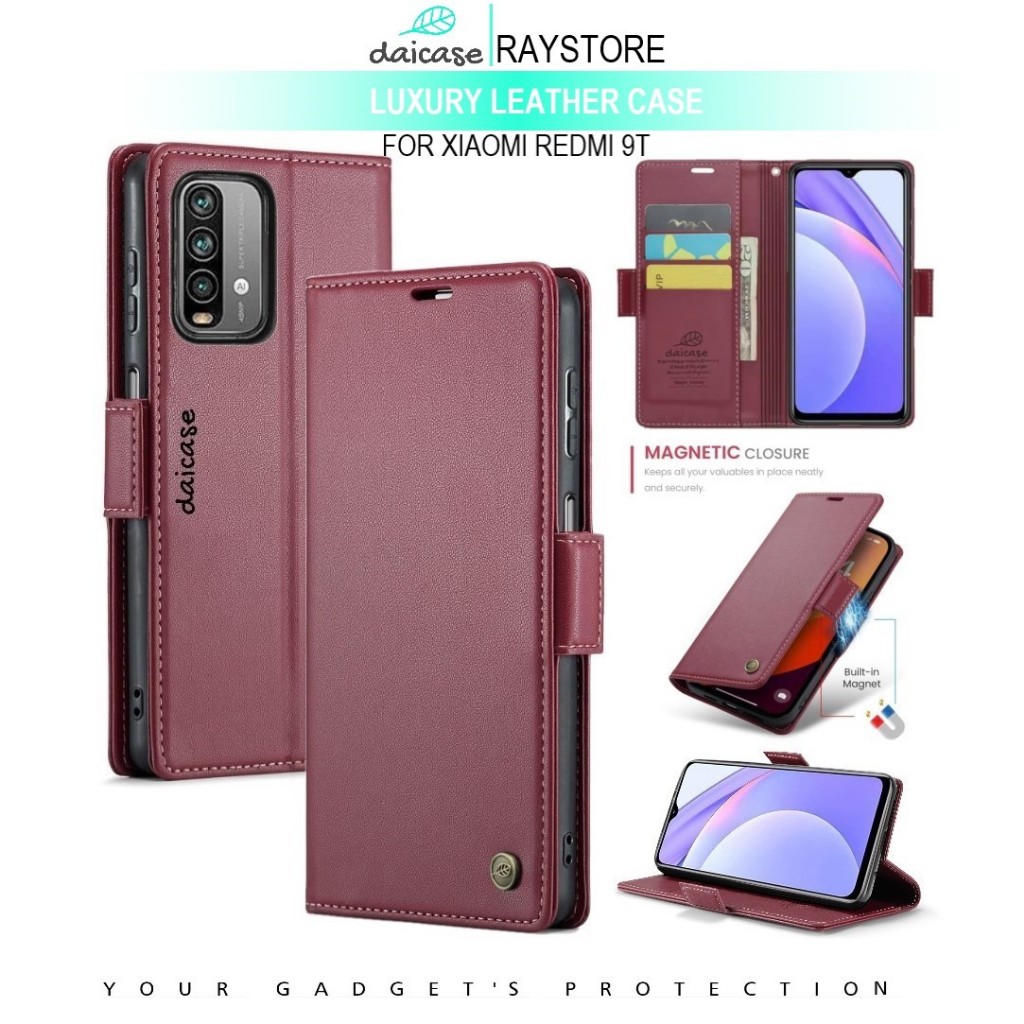 XIAOMI REDMI 9T FLIP LEATHER CASE PREMIUM-FLIP WALLET CASE UNTUK XIAOMI REDMI 9T