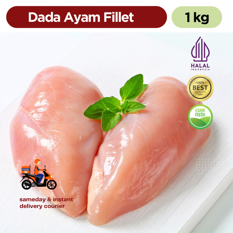 

FILLET DADA AYAM BERSIH 900gr Fillet dada ayam / fresh chicken breast 900gram