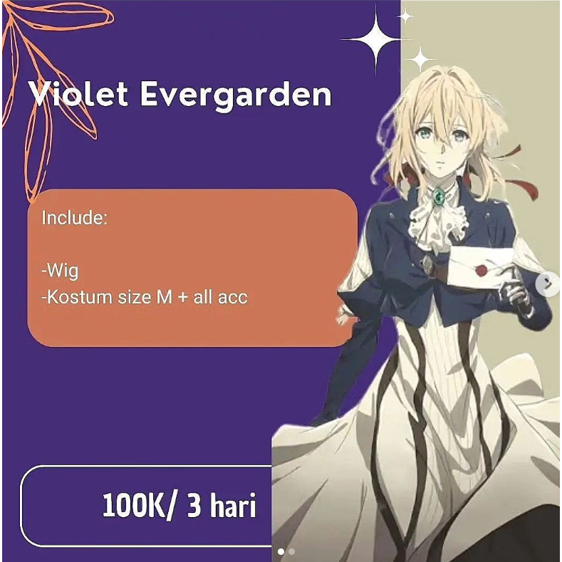 Rental Cosplay Violet Evergarden HazukiRen Rentcos