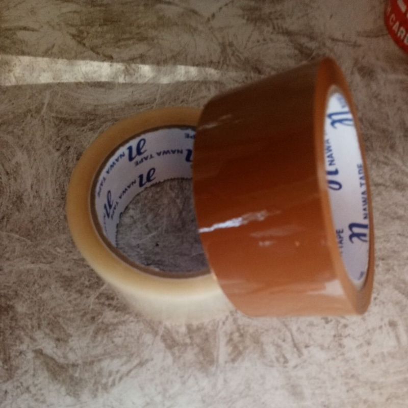 

lakban bening/coklat 90 yard