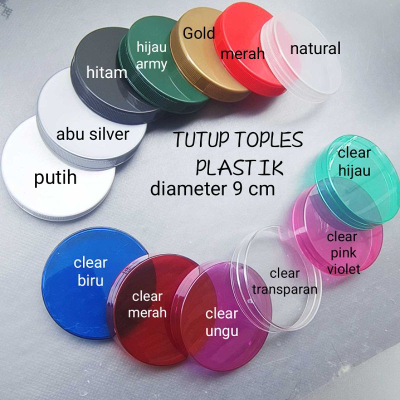 TUTUP TOPLES TABUNG 9 CM / TUTUP SAJA