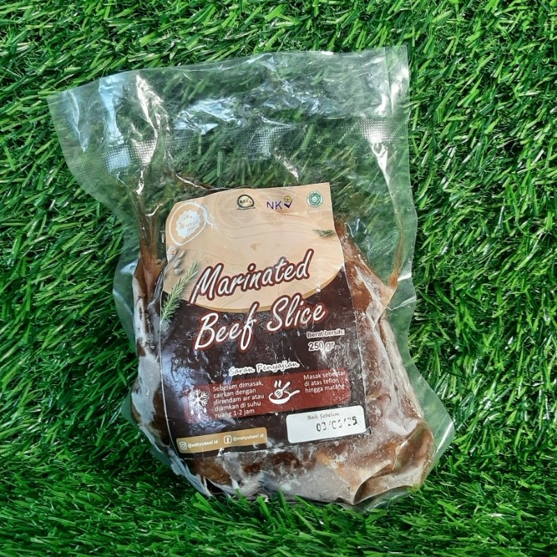 

Marinated beef slice 250gr Wahyu Beef
