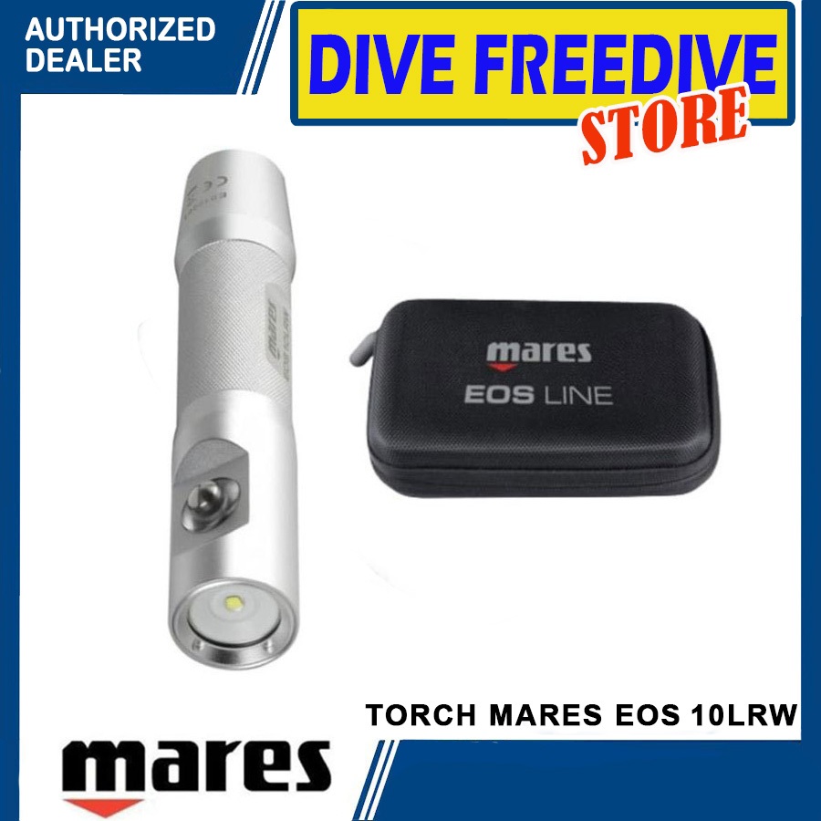 Torch Light Mares EOS 10LRW 1000 Lumens Senter Selam Underwater Waterproof Scuba Diving Freedive Fre