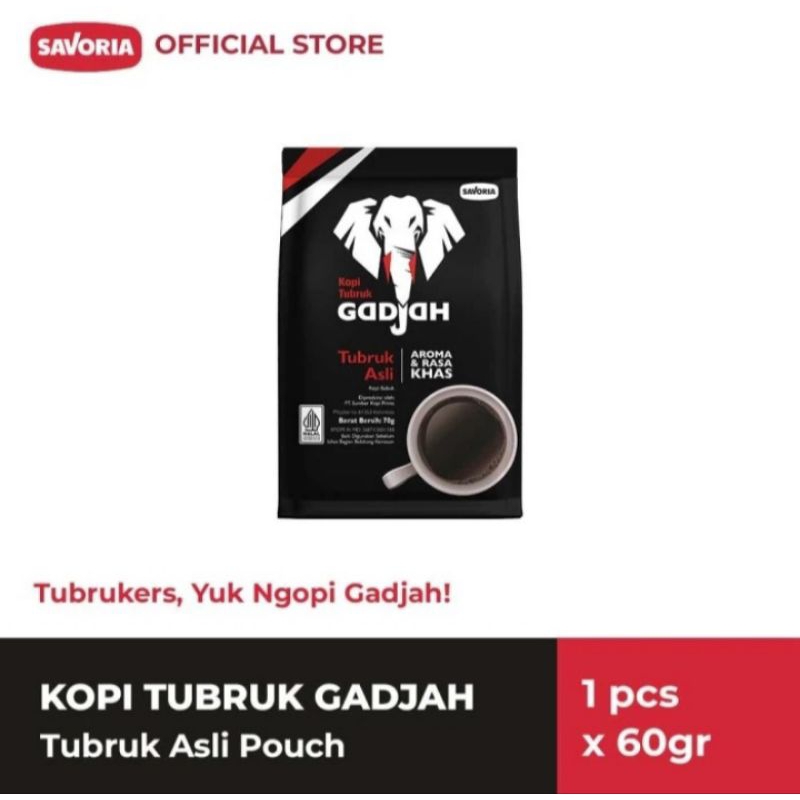 

KOPI GAJAH TUBRUK ASLI 60GR