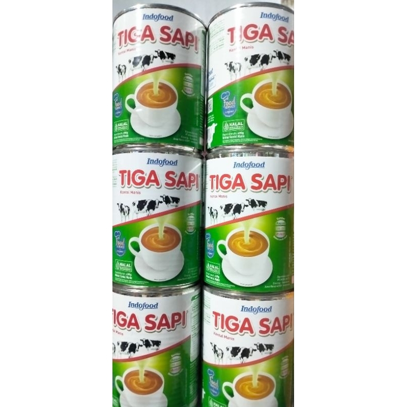 

susu kaleng tiga sapi 490gram