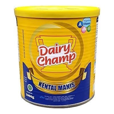 

Susu Krimer Kental Manis Dairy Champ 1 Kg Kaleng + Tutup 1Kg