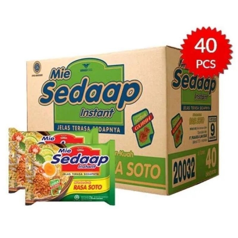 

[TERMURAH] SEDAAP MIE KUAH SOTO HARGA PER KARTON ISI 40