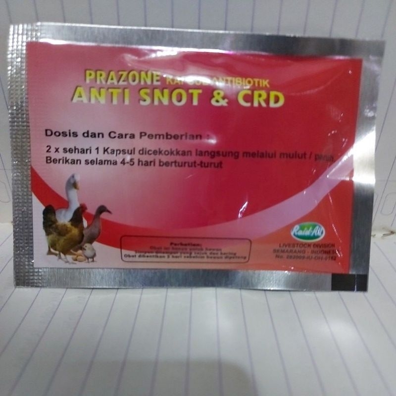 kapsul anti snot & CRD antibiotik