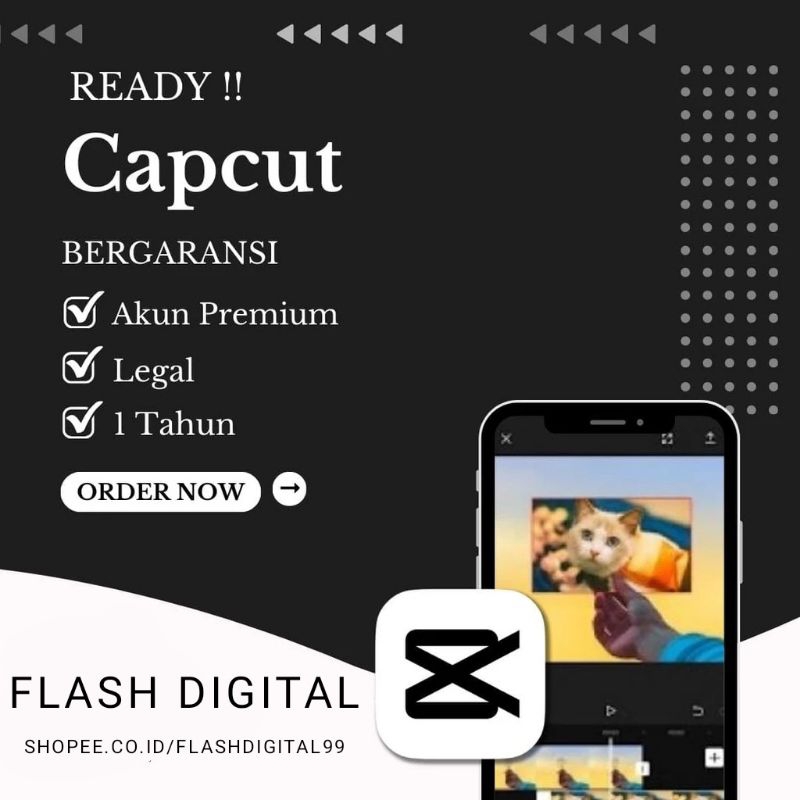 CAPCUT PRO IOS ANDROID PC ALL DEVICE 1 TAHUN