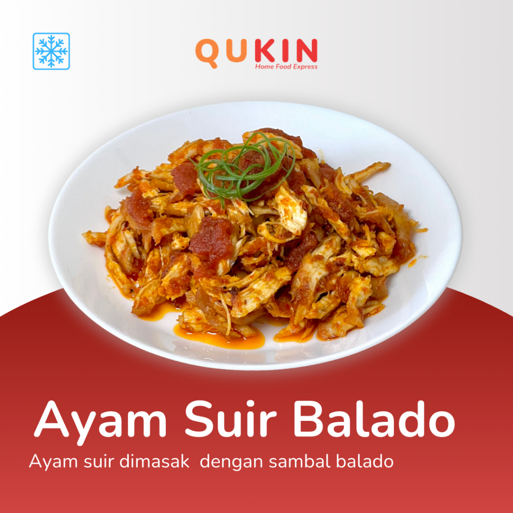 

Frozen Food Qukin Ayam Suir Balado