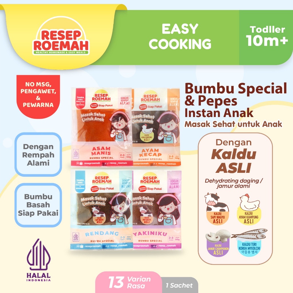 

RESEP ROEMAH / Aneka Bumbu Special / Bumbu Sehat Untuk Masakan Anak / No MSG & Pengawet