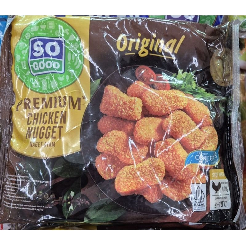 

So Good Premium Chicken Original Nuget Naget Ayam Original 400g - HM