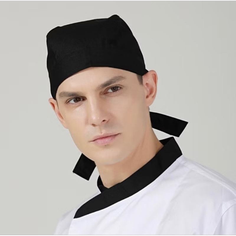 Topi Chef Ikat Jepang Topi Restoran Shusi Topi Koki Chef Topi Japanese Topi Ikat Chef Koki