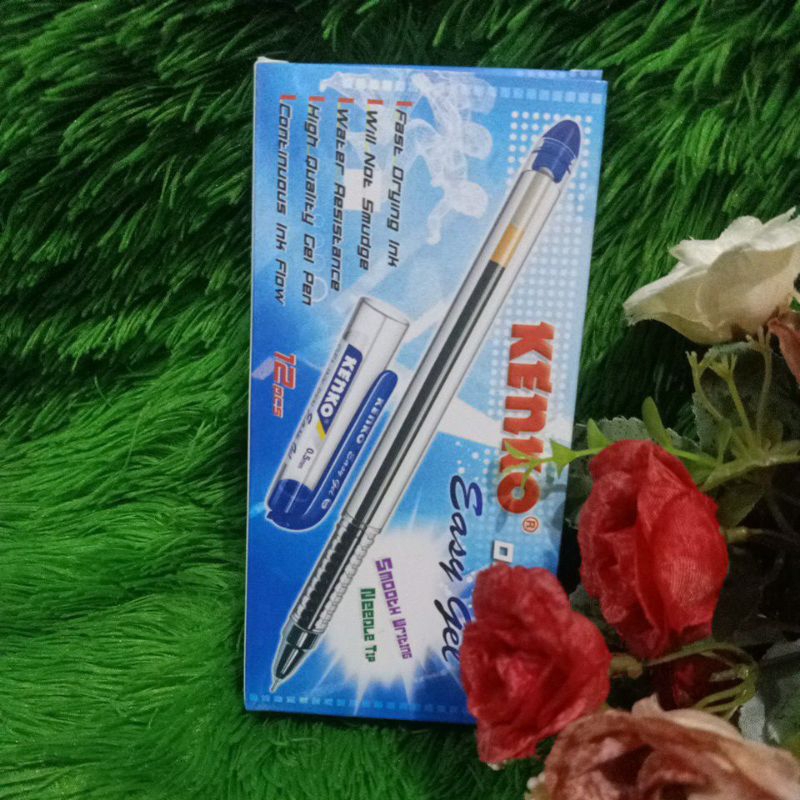

ballpoint easy jel kenko biru murah lusinan