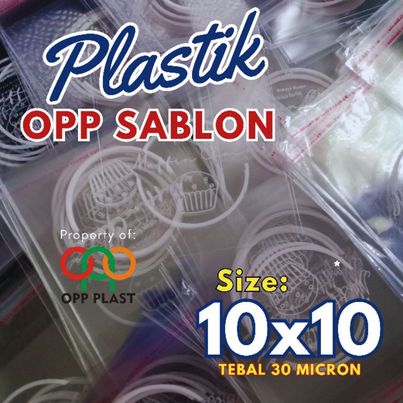 

Plastik OPP lem Tebal 10x10 (1000 lbr) sablon