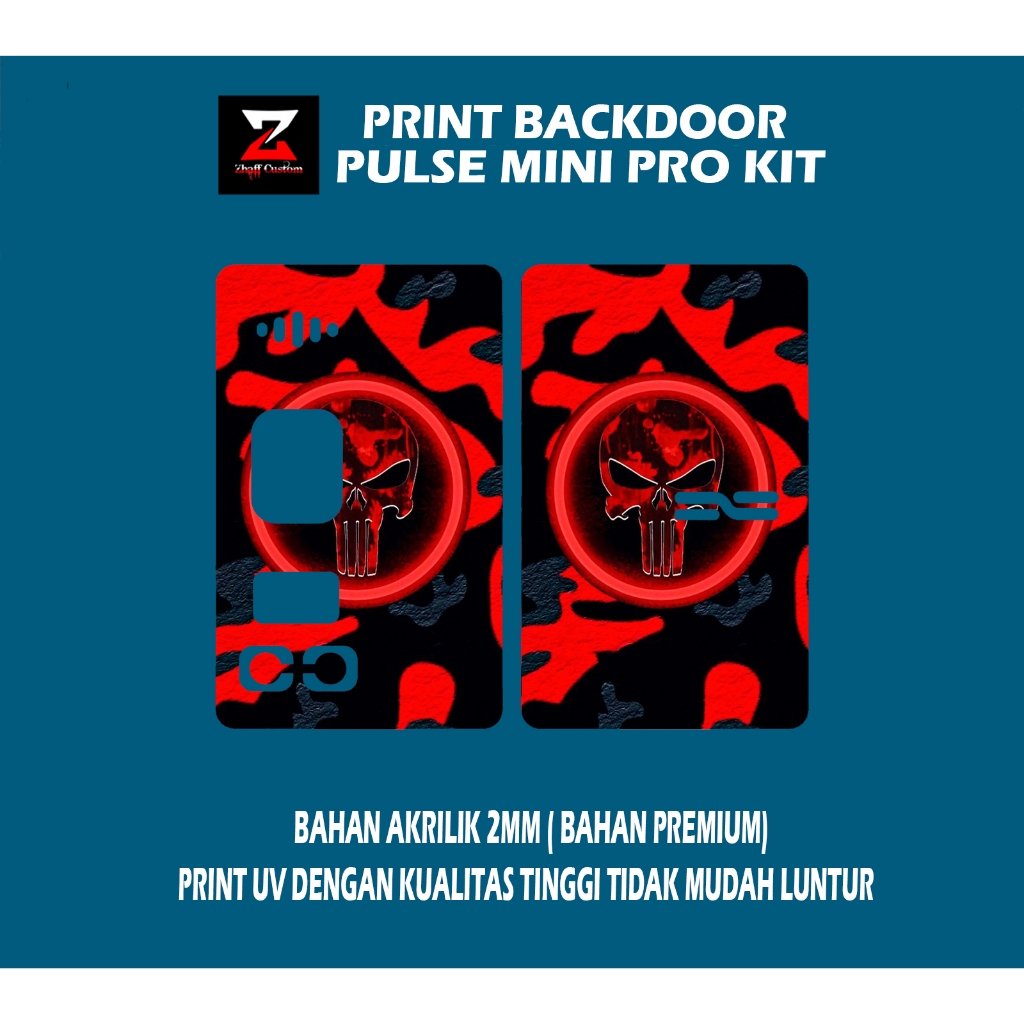 

Backdoor akrilik PLSMINI print UV panel Akrilik Transparant