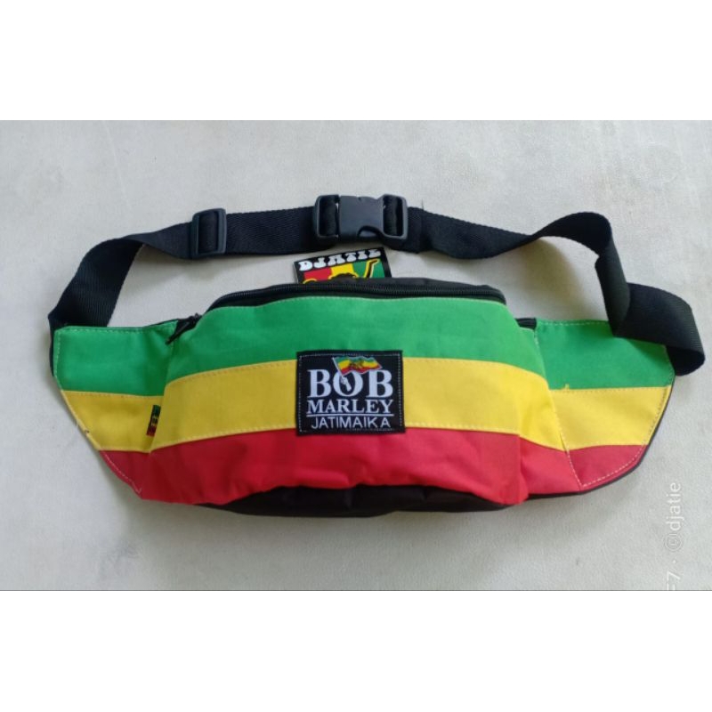 tas rasta bob marley waistbag tas samping reggae ragga jamaika rege