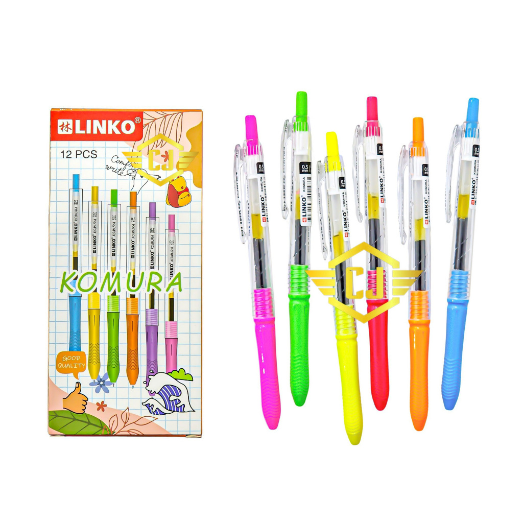 

1 LSN / 12 Pcs Gel Pen LINKO Komura