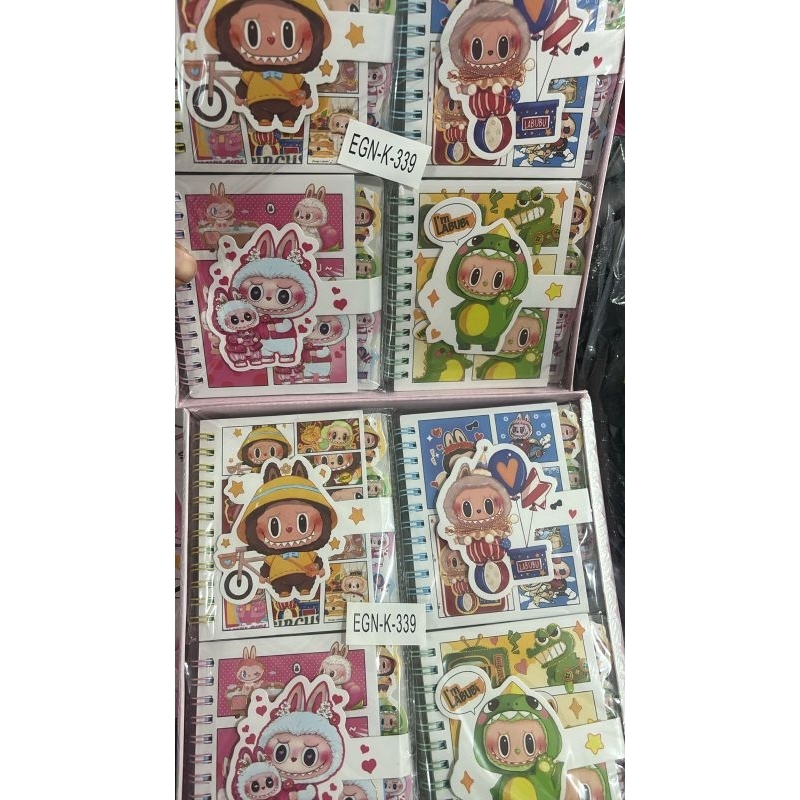 

1 BOX NOTEBOOK LABUBU ISI 24