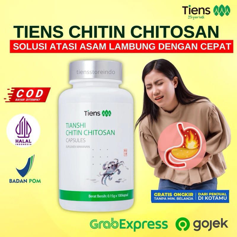 CHITIN CHITOSAN TIENS | OBAT ASAM LAMBUNG | OBAT LAMBUNG HERBAL