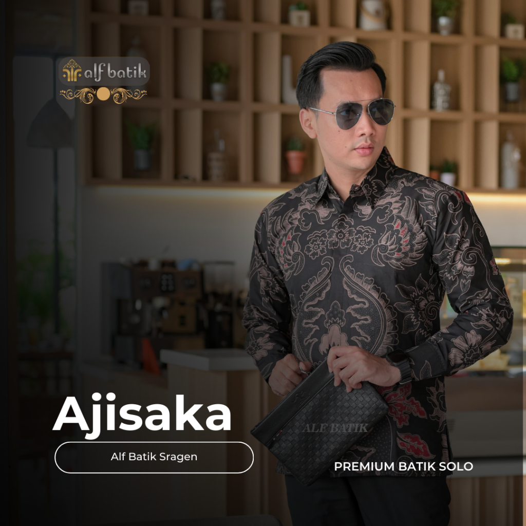 BATIK PRIA LENGAN PANJANG TERMURAH (AJISAKA)