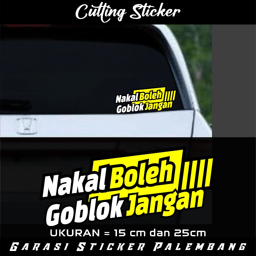 sticker kata kata keren laptop mobil motor